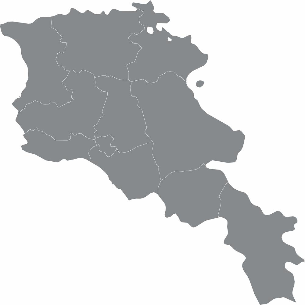 illustrated map of Armenia